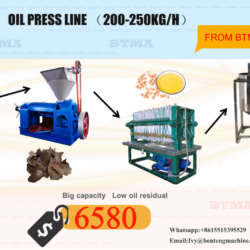 Small oil press line